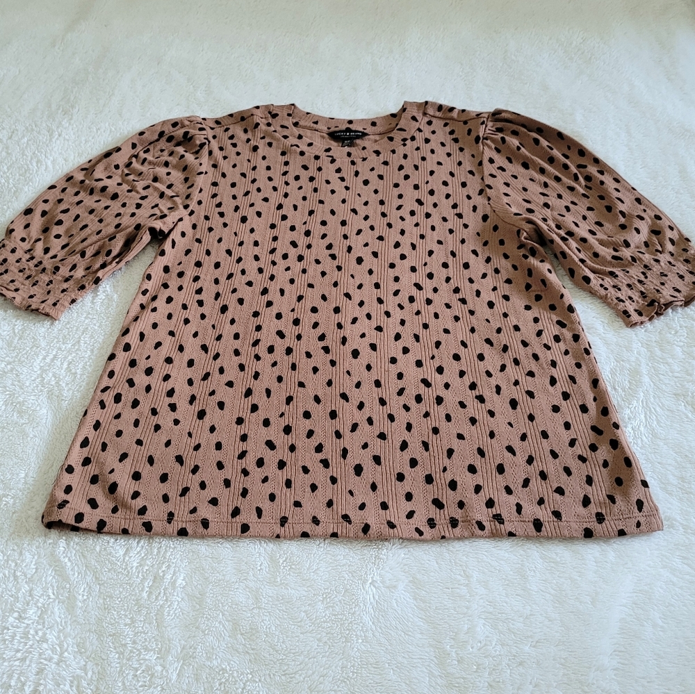 ✨️HP✨️ Lucky🍀 Brand Cheetah Print Top - Picture 12 of 14